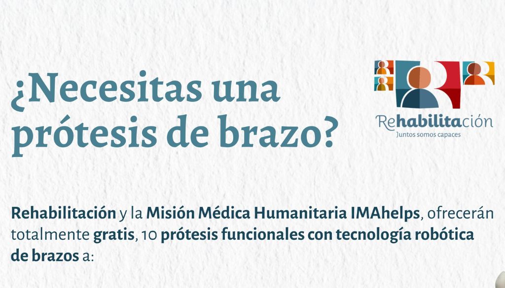 Lanzan convocatoria para donar 10 prótesis robóticas de brazo 