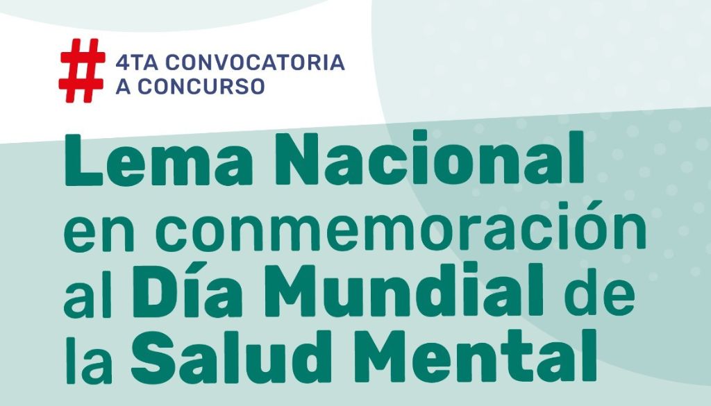 Convocan a concurso para escoger lema del Día de la Salud Mental 