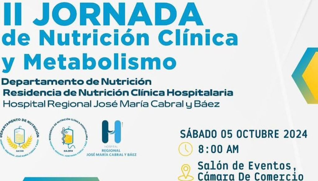 Anuncian II jornada de nutrición clínica en el Hospital Cabral y Báez  