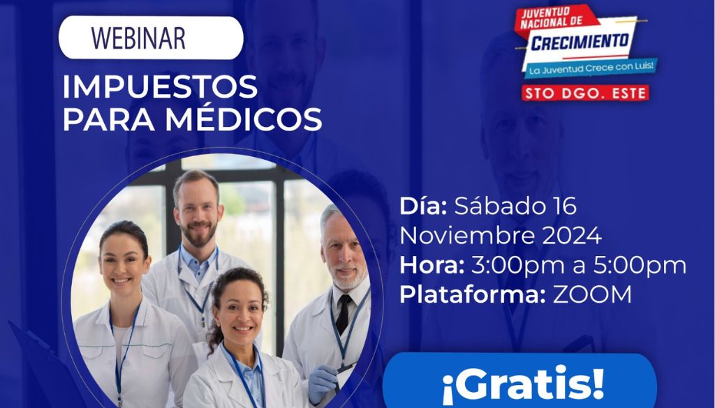 Invitan a webinar gratuito sobre impuestos para médicos 