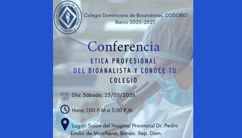 Invitan a conferencia sobre ética profesional del Bioanalista
