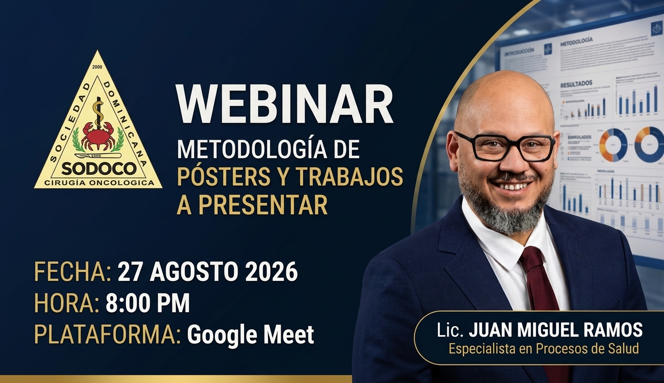 SODOCO invita a webinar sobre cómo estructurar y presentar pósteres científicos 
